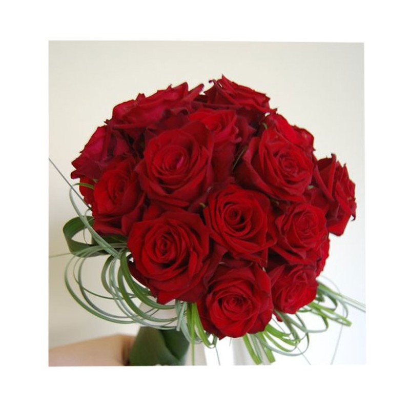 Ramo de novia de rosas rojas - floristeria flores Sevilla