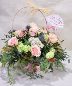 Cesta 10 rosas "Especial día de las Madres"