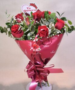 Ramo de 6 rosas rojas " Love  " San Valentín