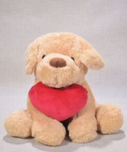 Perrito de Peluche con Corazón