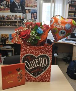 6 Rosas Rojas en Gift Bag (Te Quiero)